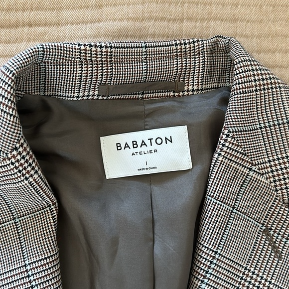 Aritzia Plaid Blazer - Gray and Black - Picture 2 of 2